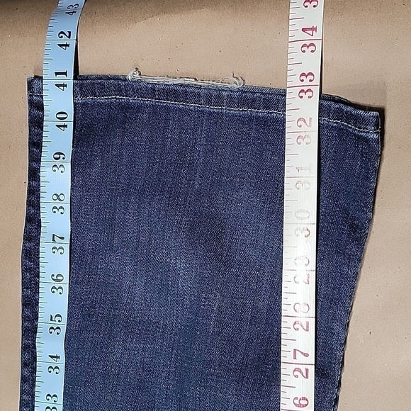 Hudson Size Unknown Bootcut / Flare Leg, Button Pocket, Low Rise Blue Jeans - Picture 7 of 13